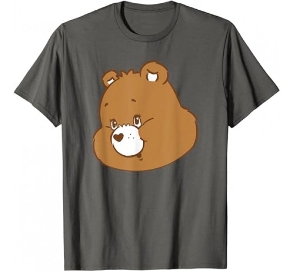 Care Bears Classic Vintage Tender heart Bear Big Face T-Shirt Care Bears Classic Vintage Tender heart Bear Big Face T-Shirt